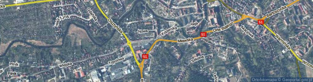 Zdjęcie satelitarne Kopernika Mikołaja ul.